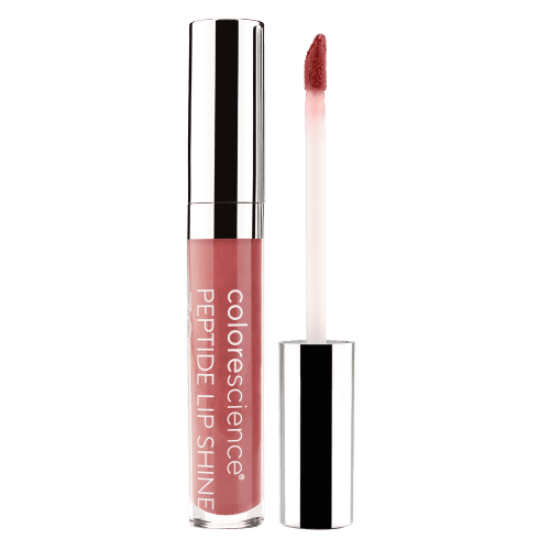 Peptide Lip Shine SPF 30 coral swatch || coral