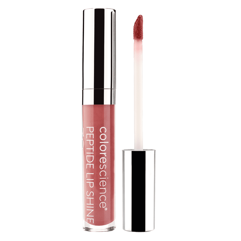 Peptide Lip Shine SPF 30 coral swatch || coral