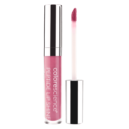 Peptide Lip Shine SPF 30 pink bottle || pink